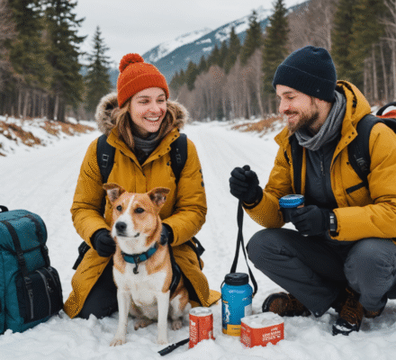 Voyager avec un chien par temps froid : check-list