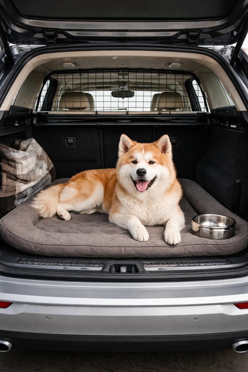 découvrez comment transporter votre akita en toute sécurité lors de vos trajets en voiture avec les volvo xc60 et subaru outback. conseils et équipements adaptés pour un voyage confortable et sécurisé.