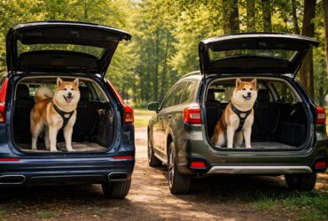 Chiens et voiture : transporter votre Akita en toute sécurité avec Volvo XC60 et Subaru Outback
