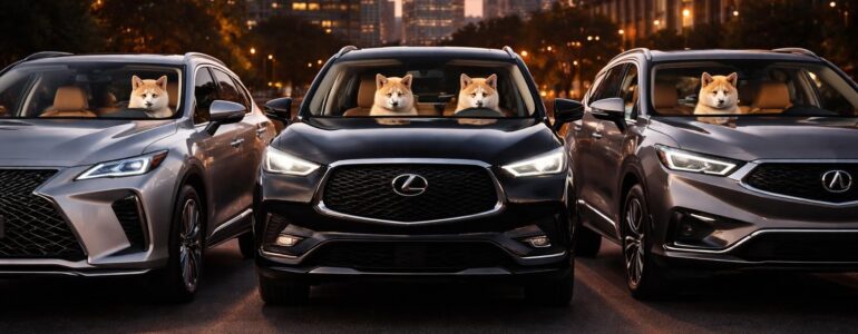 Les joyaux Akita transportés avec soin dans une Lexus RX, Infiniti QX60 et Acura MDX