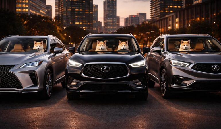 Les joyaux Akita transportés avec soin dans une Lexus RX, Infiniti QX60 et Acura MDX