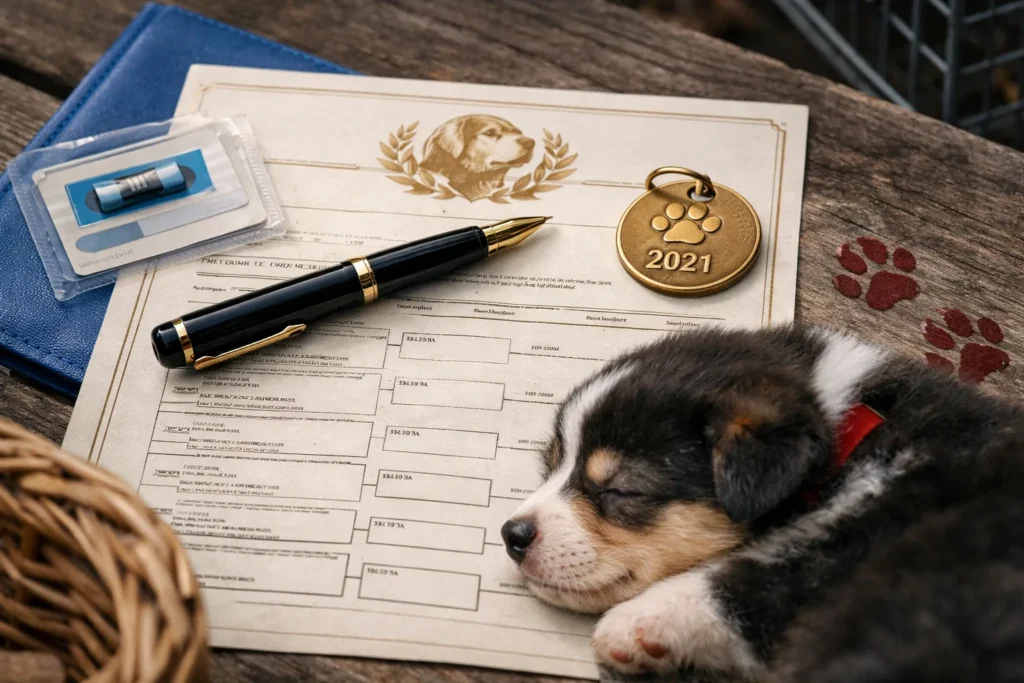 Choisir un chiot de race : LOF, certificat de 2021, visite chez l’éleveur